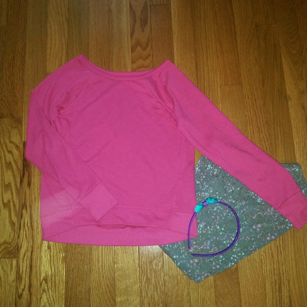 Girls Hot Pink Sweater Size 7/8 (Medium)